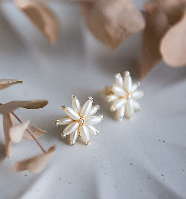 Libby的小花園//黃色小花//貼耳耳環 | Libby's Little Garden - Yellow Flowers - Stud Earrings